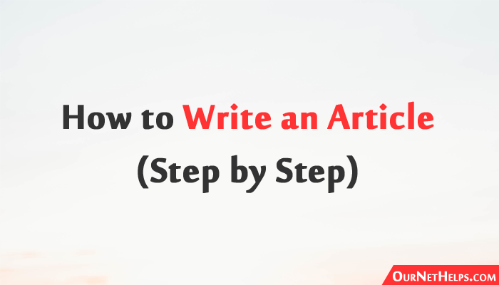 write an article