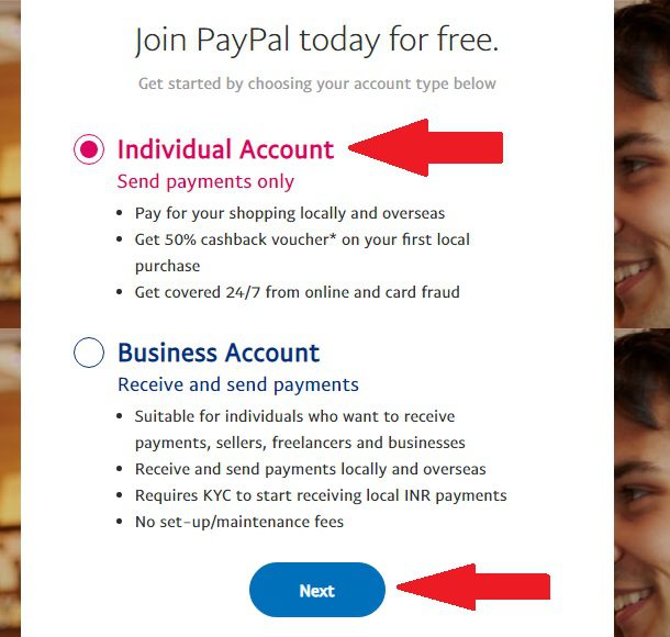 paypal next page