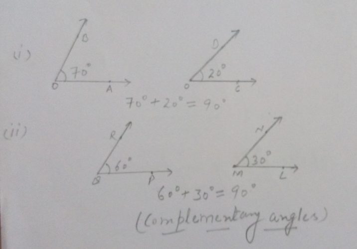 complementary angles