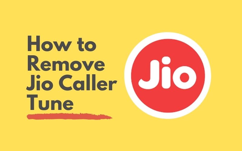 remove jio caller tune