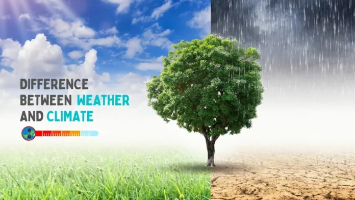difference between Weather and Climate