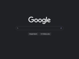 google search dark theme