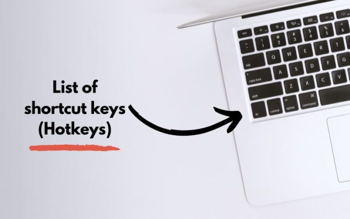 shortcut keys
