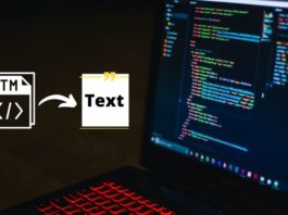 html to text