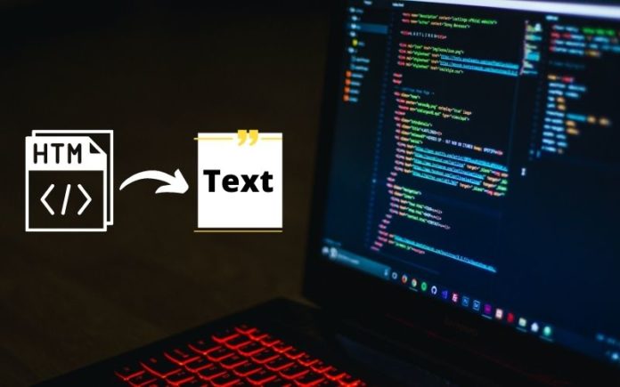 html to text