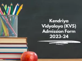 Kendriya Vidyalaya Admission Form 2023-24
