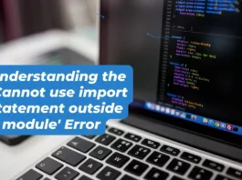 import statement outside a module