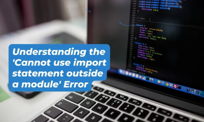 import statement outside a module