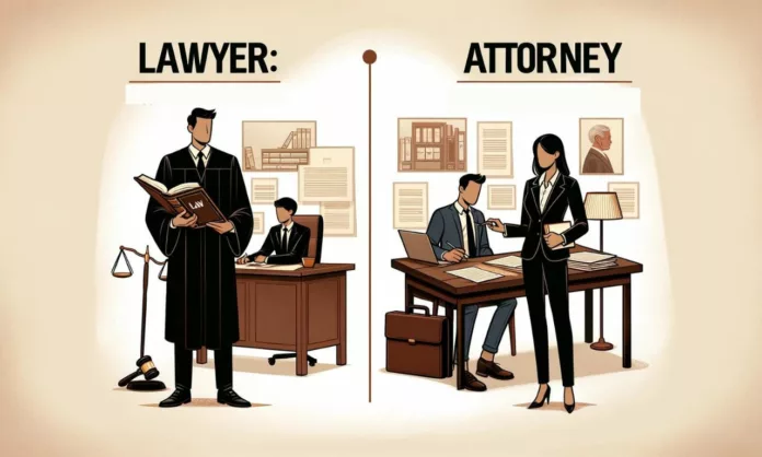 lawyer and attorney
