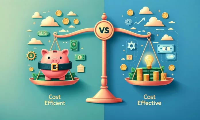 Cost Efficient vs. Cost Effective